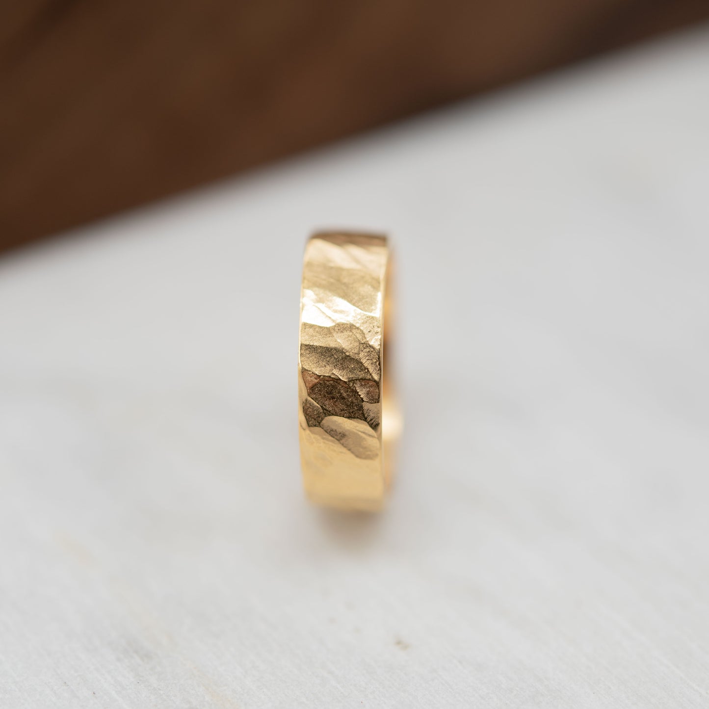 Bague martelée en vermeil N°16