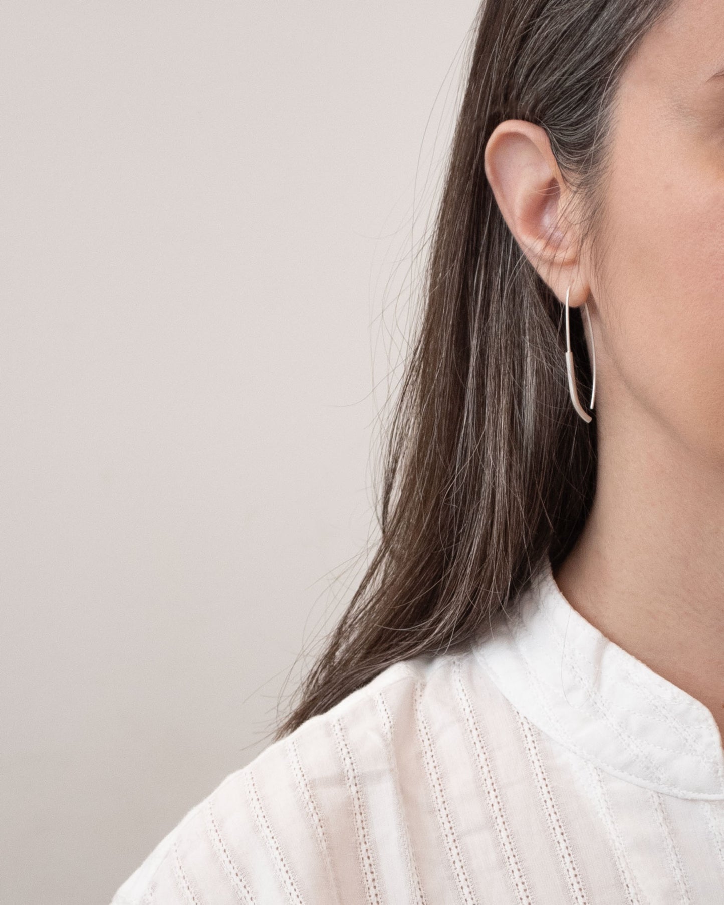 Boucles d'oreilles organiques asymétriques N°17