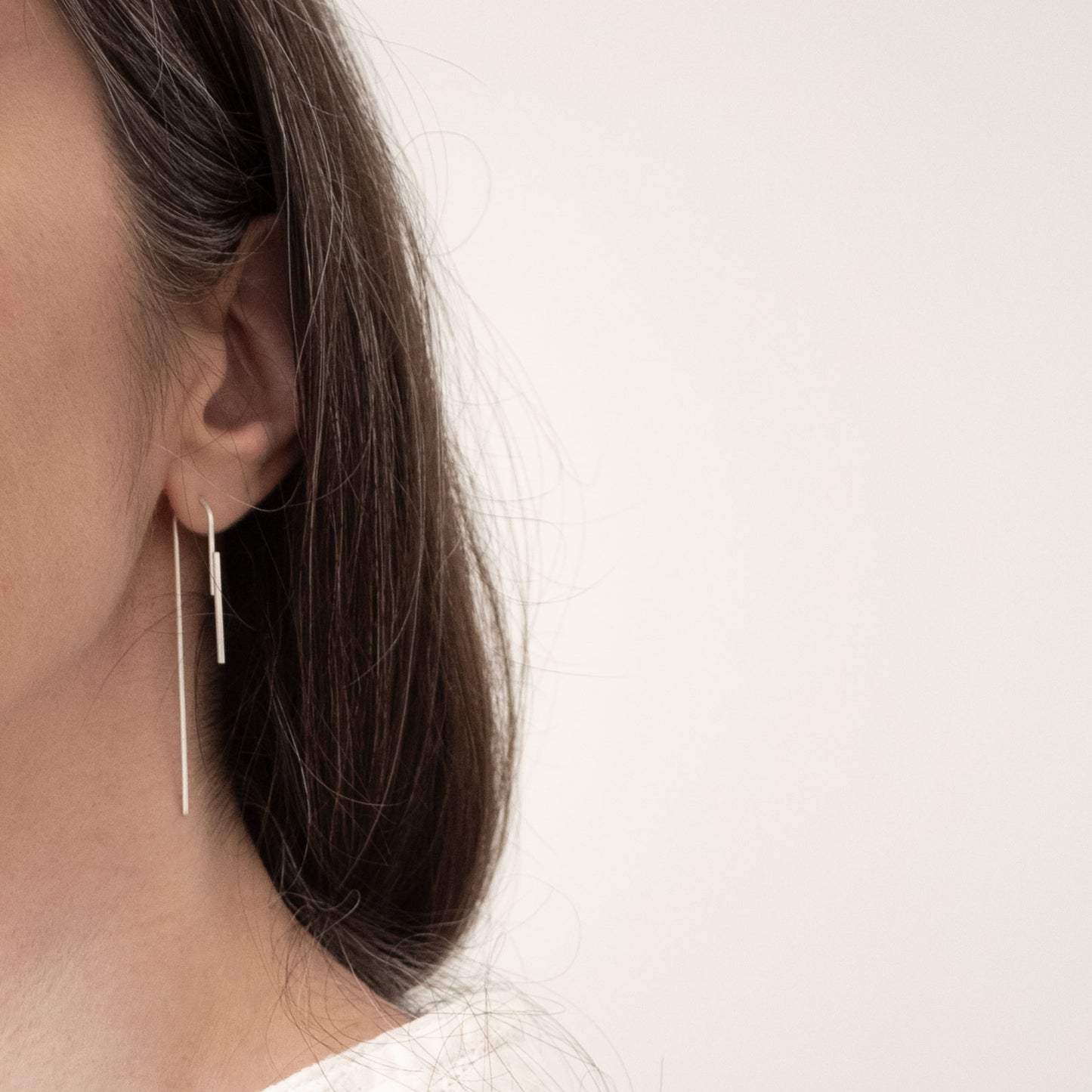 Boucles d'oreilles minimalistes pendantes N°19