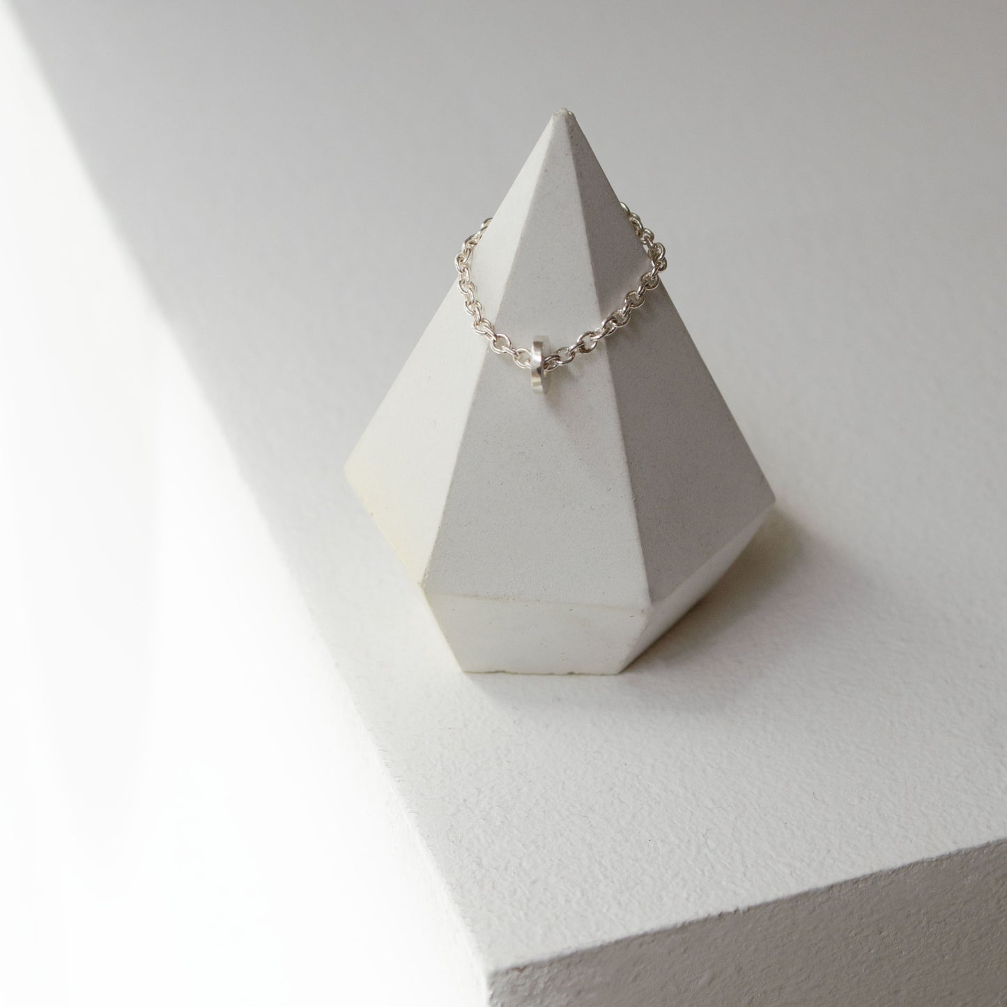 Bague chaîne avec disque N°29