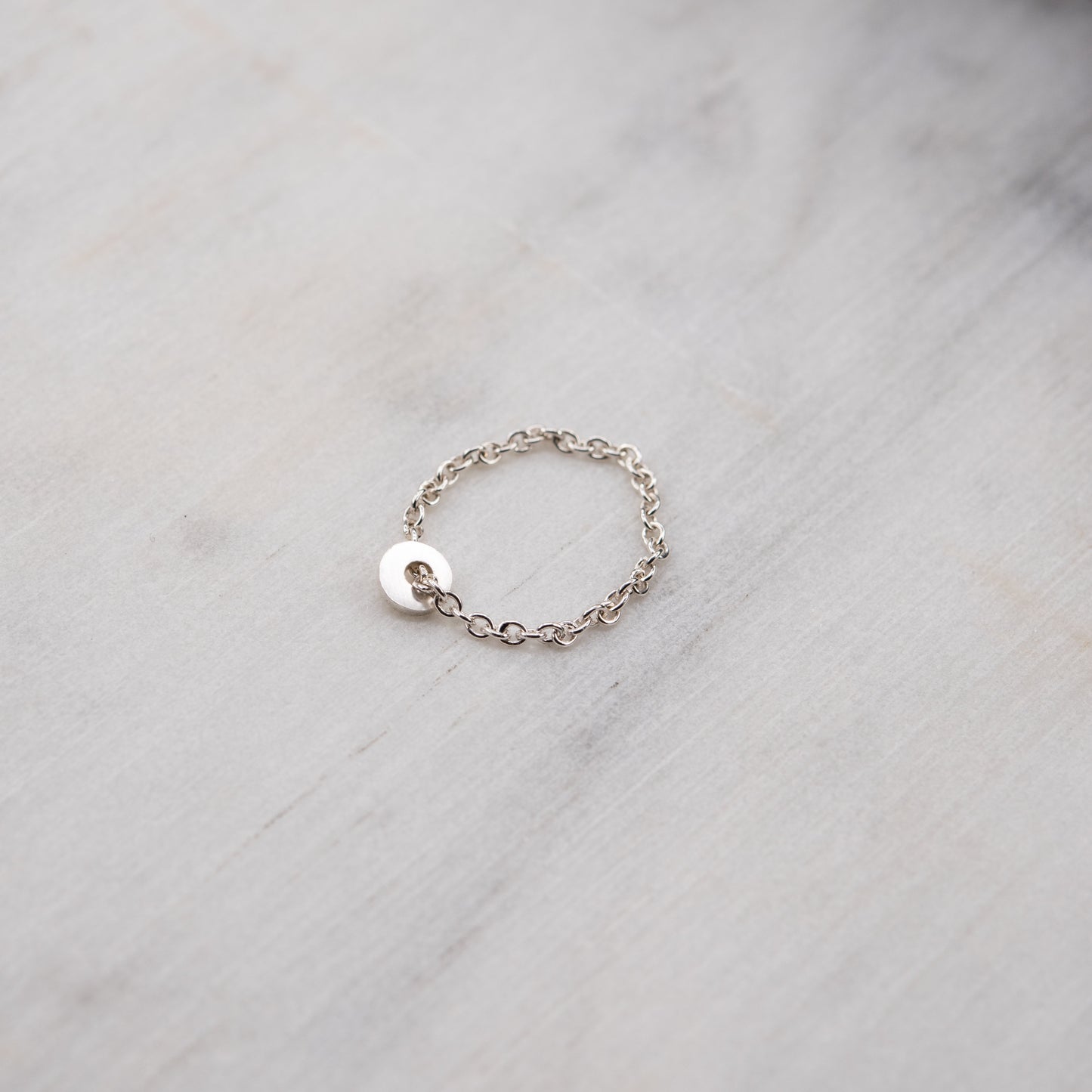 Bague chaîne avec disque N°29