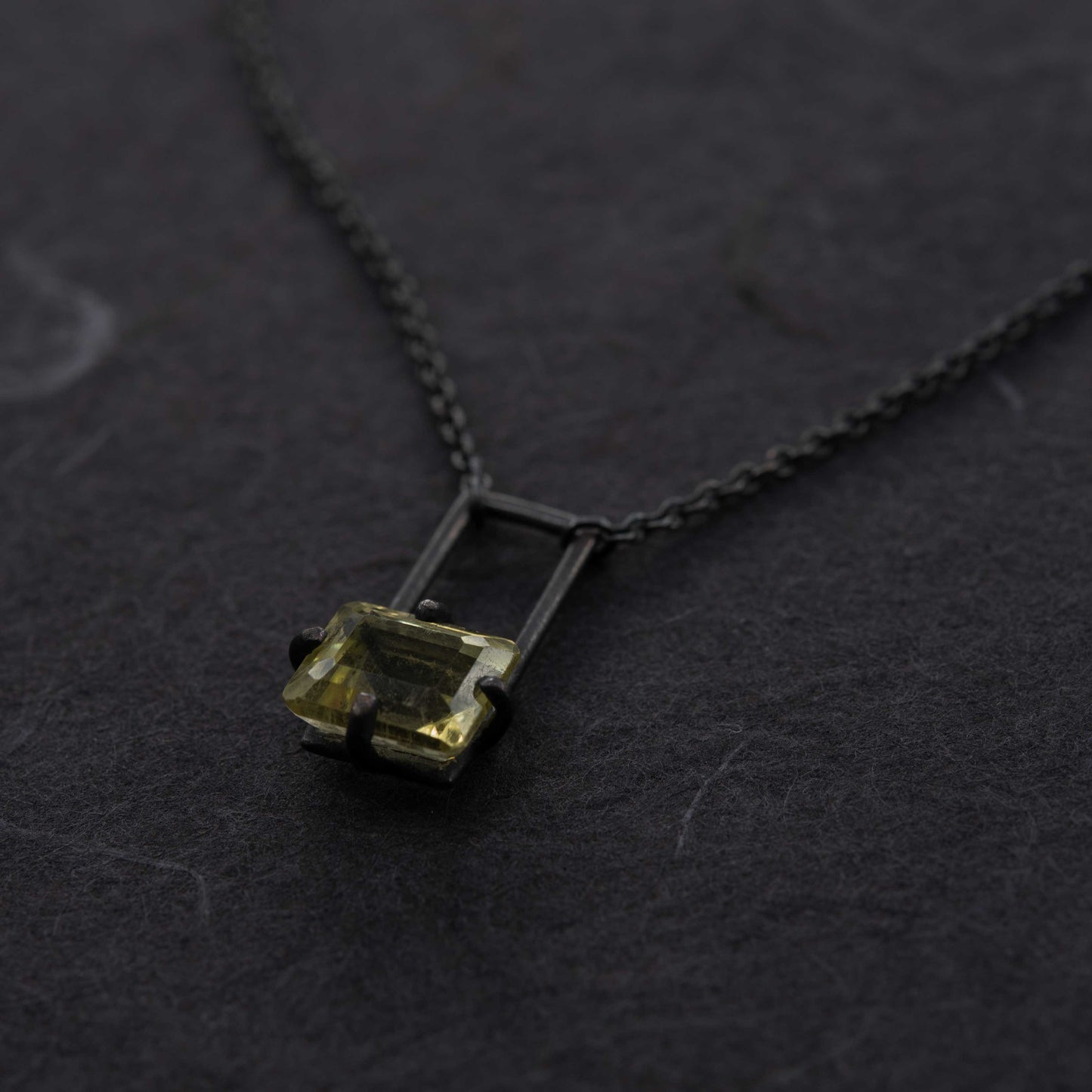 Citrine pendant necklace