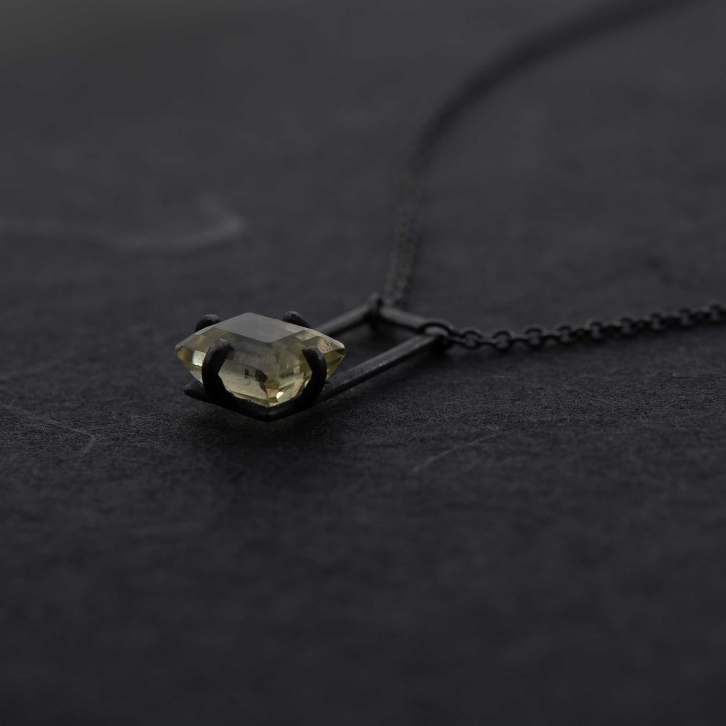 Citrine pendant necklace