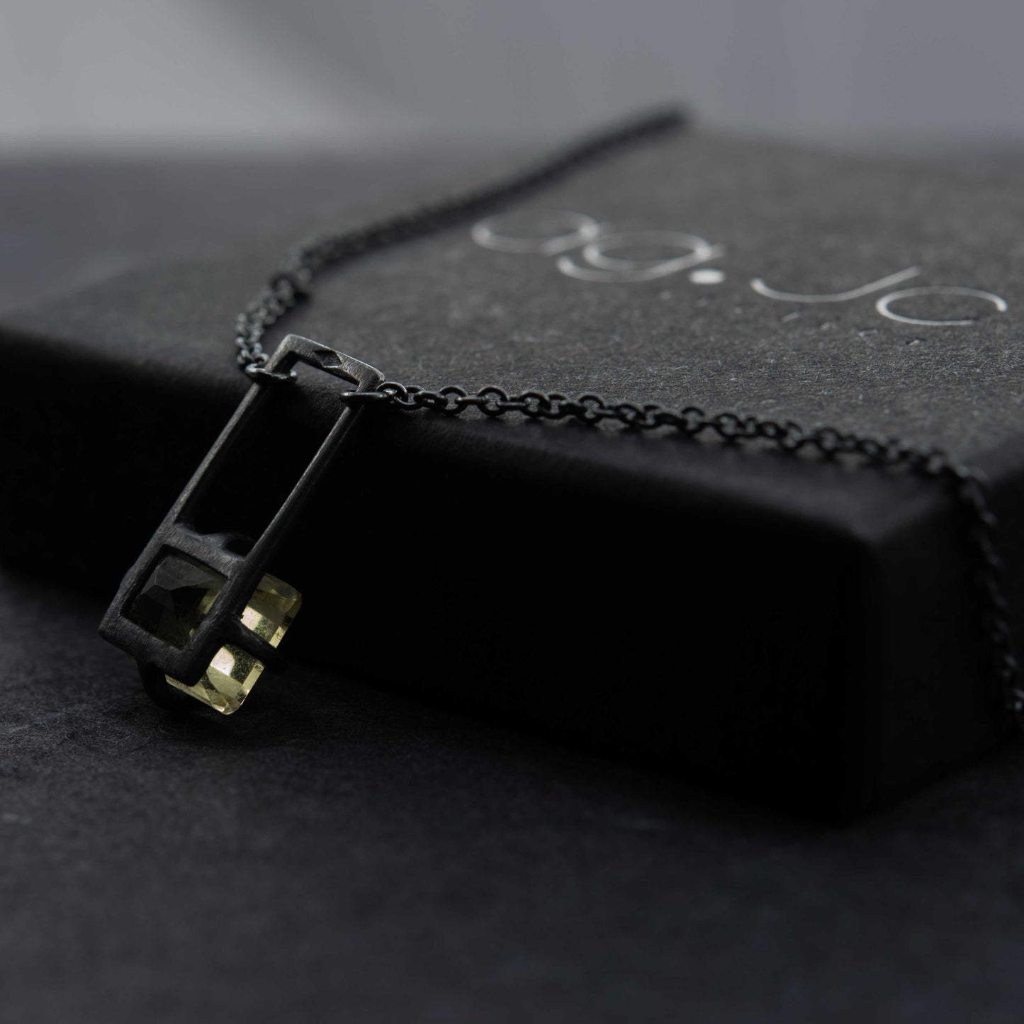 Citrine pendant necklace