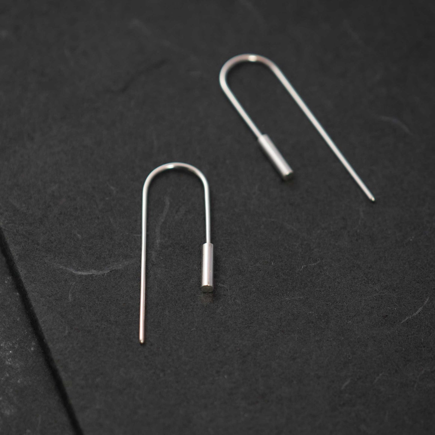 Cylindrical bar earrings N°2