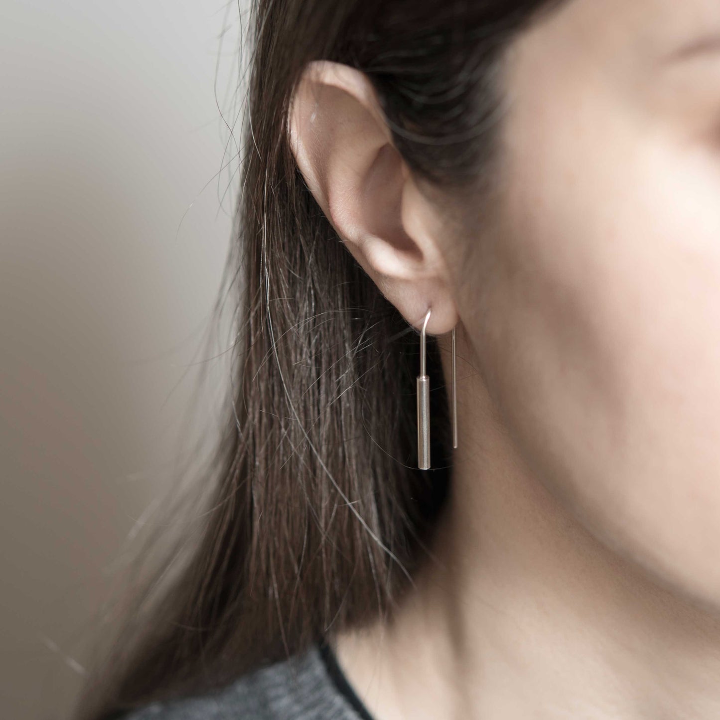 Boucles d'oreilles cylindrique N°3