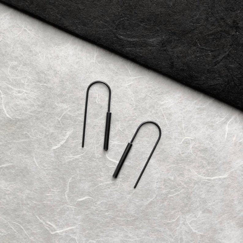 Boucles d'oreilles cylindrique N°3
