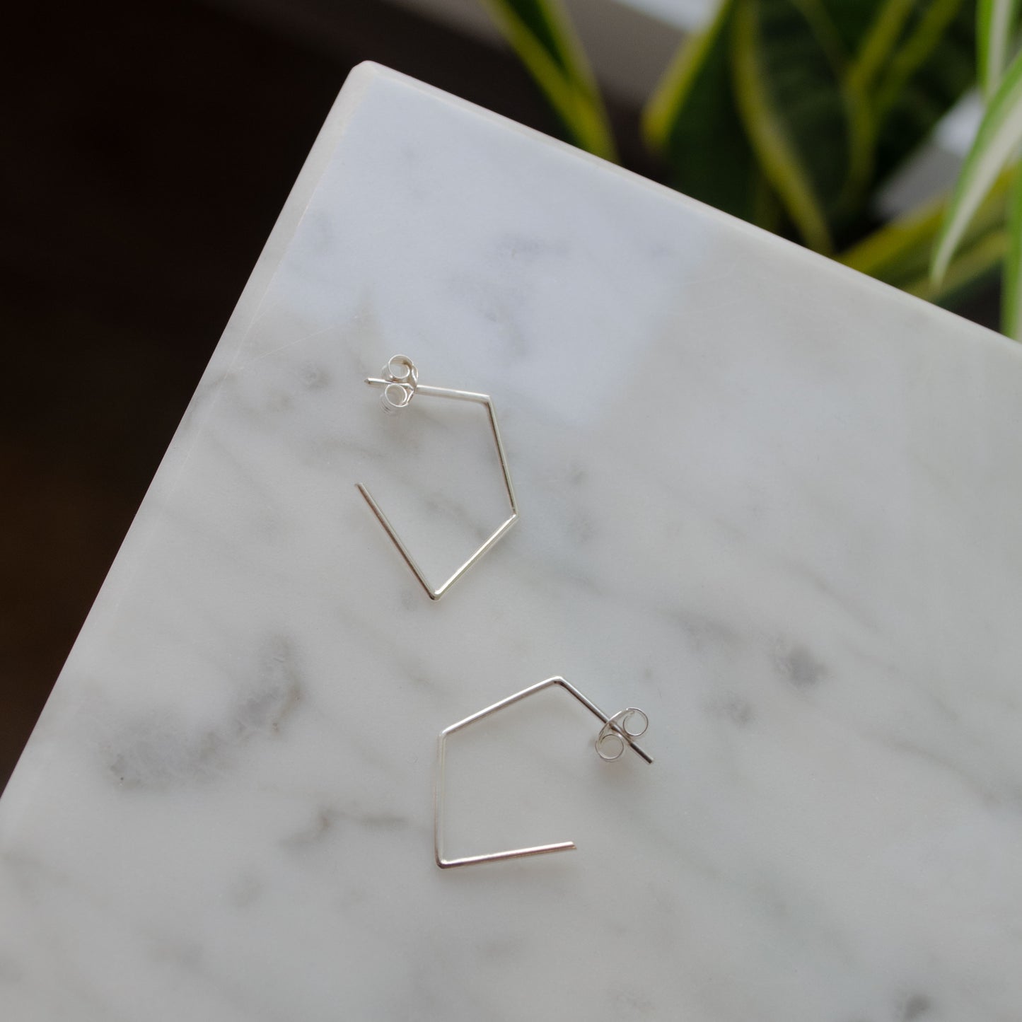 Boucles d'oreilles polygone N°41