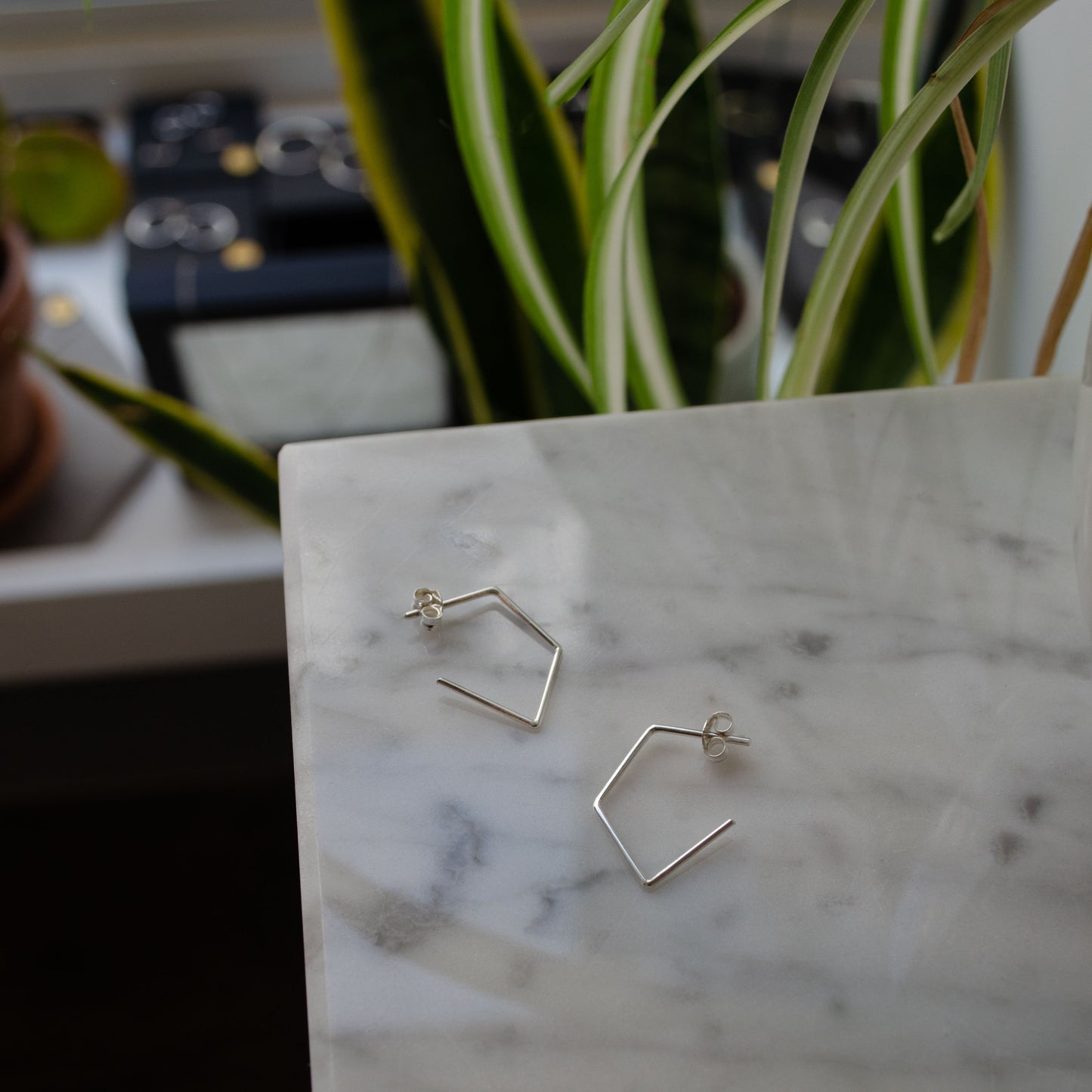 Boucles d'oreilles polygone N°41