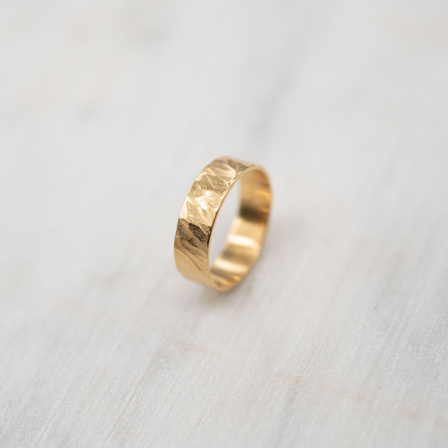Bague martelée en vermeil N°16