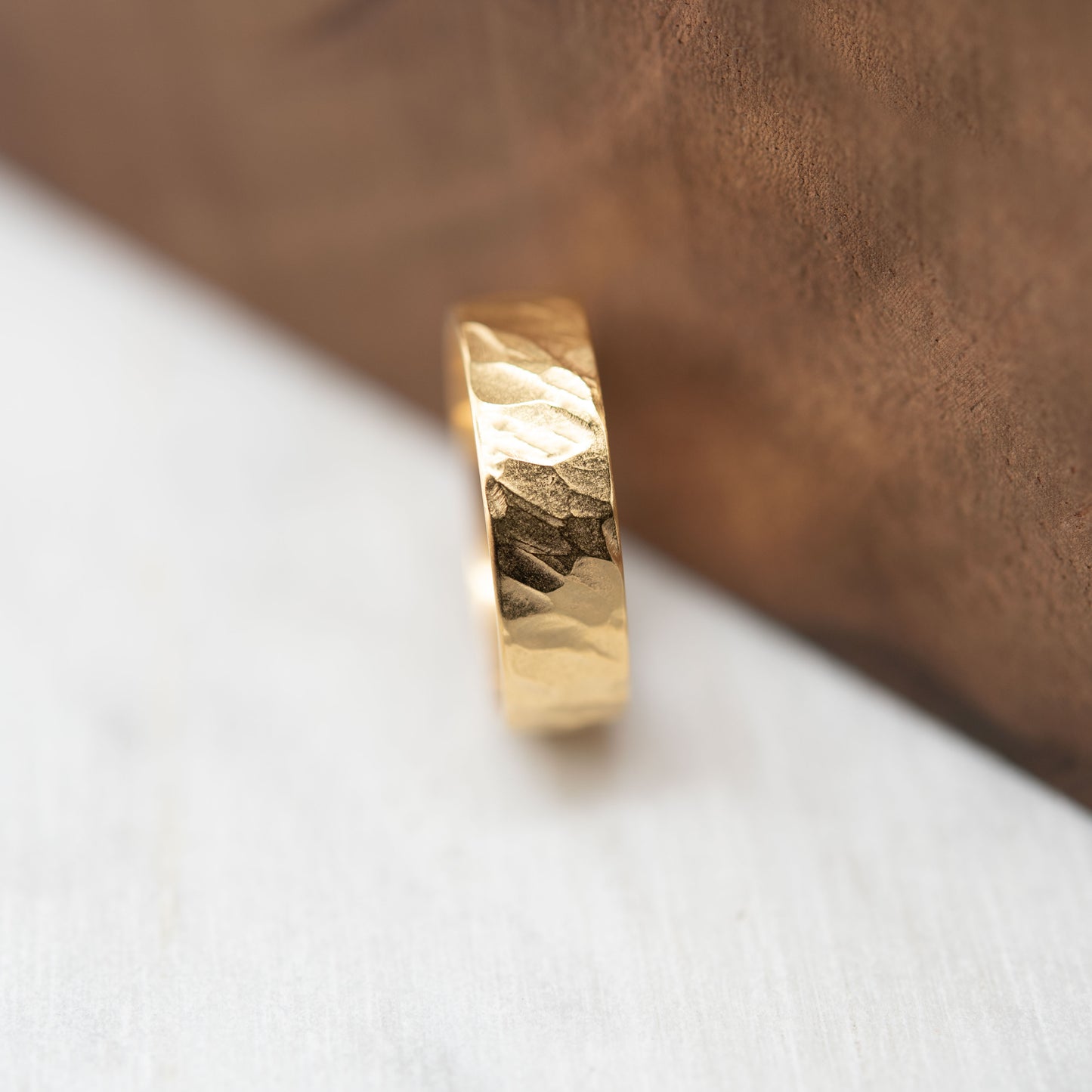 Bague martelée en vermeil N°16