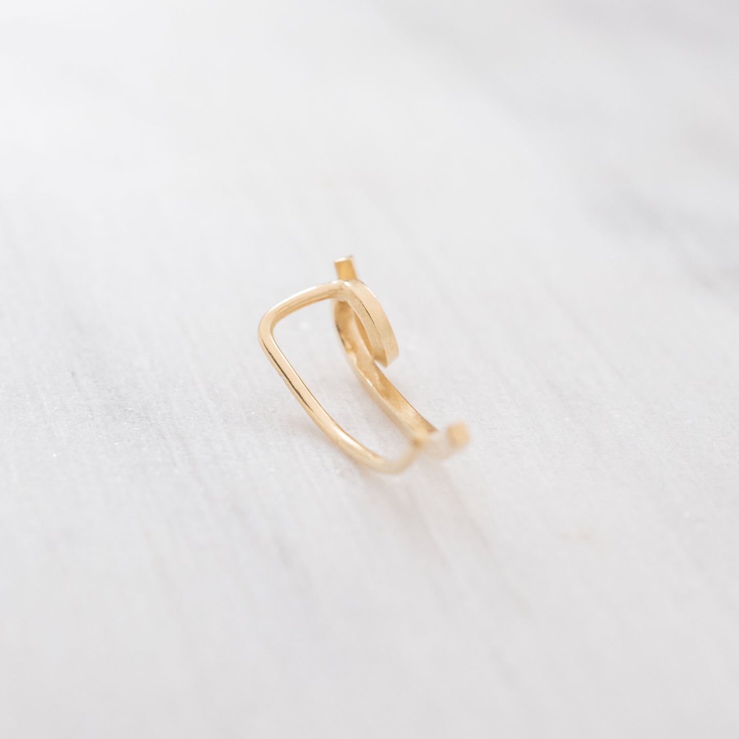 Boucle d'oreille montante vermeil N°8