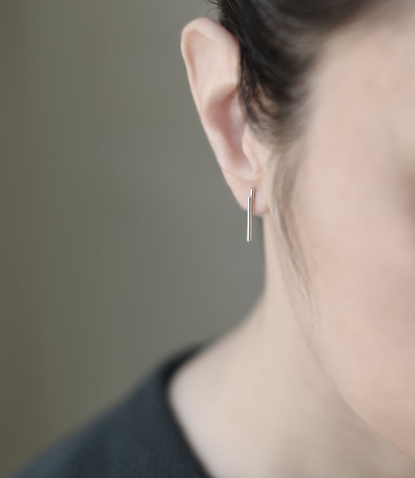 Boucles d'oreilles vermeil N°4 lignes parallèles