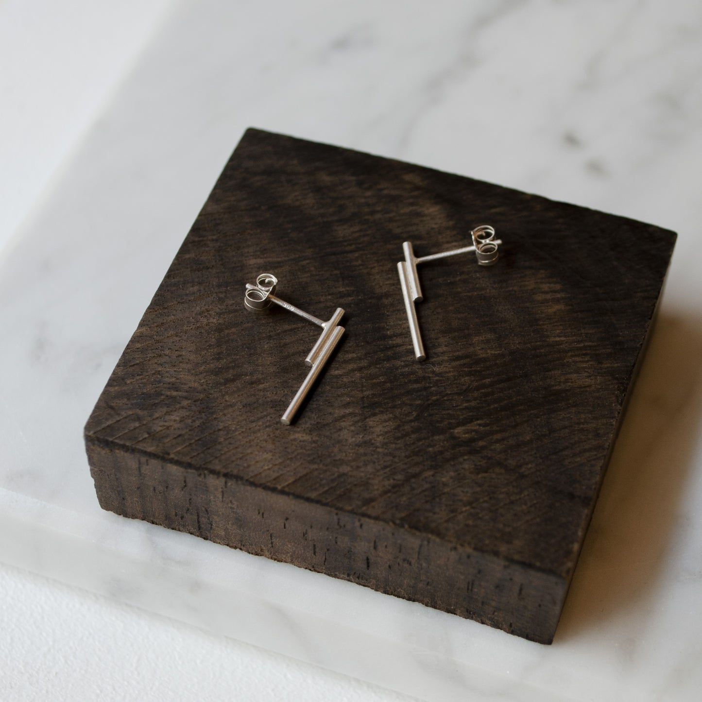 Boucles d'oreilles N°4 lignes parallèles