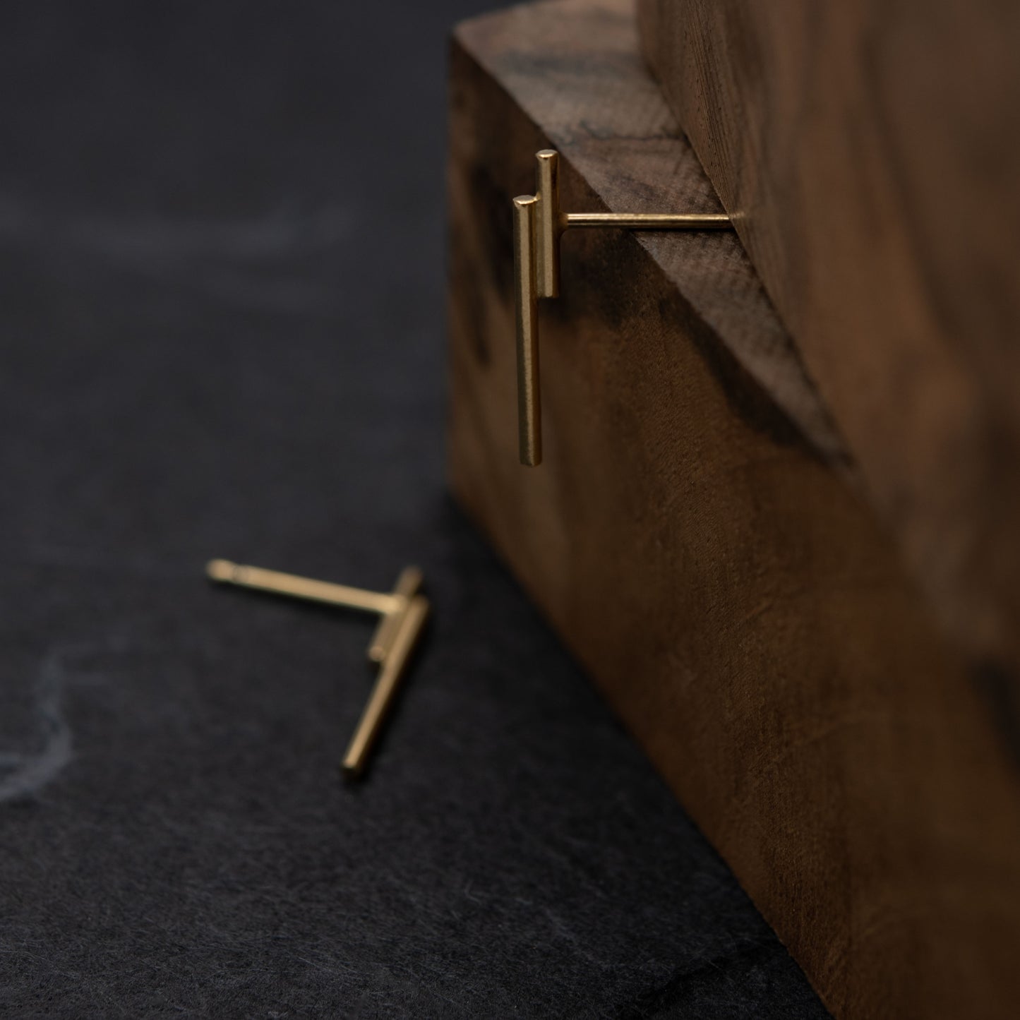 Boucles d'oreilles vermeil N°4 lignes parallèles