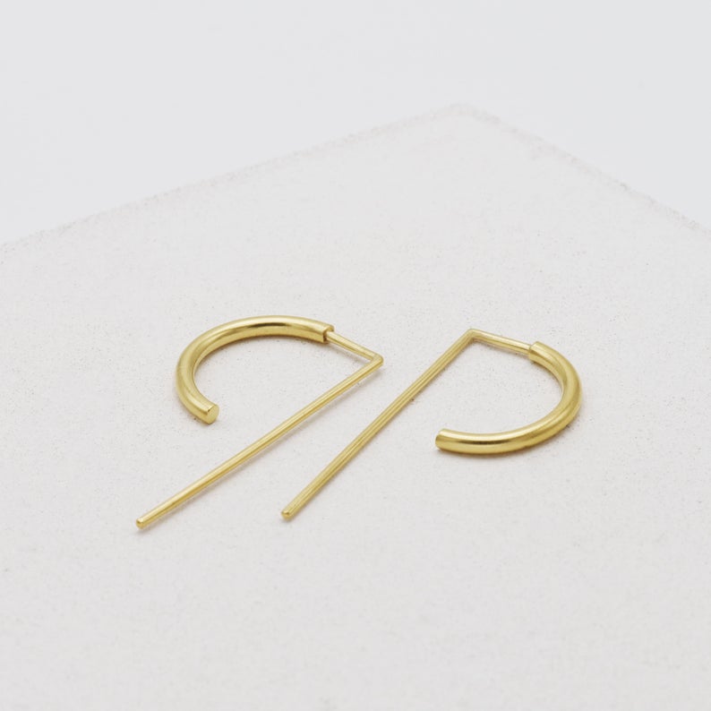 Boucles d'oreilles demi-créoles N°9