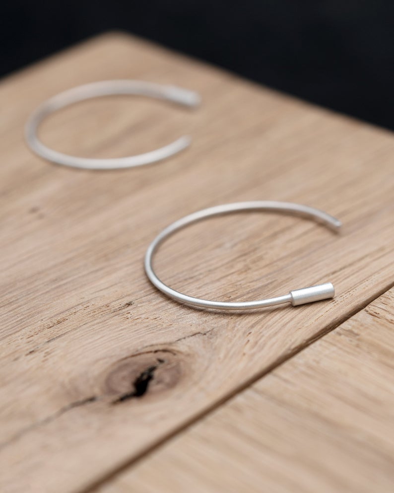 lightweight hoops earrings handmade by AgJc