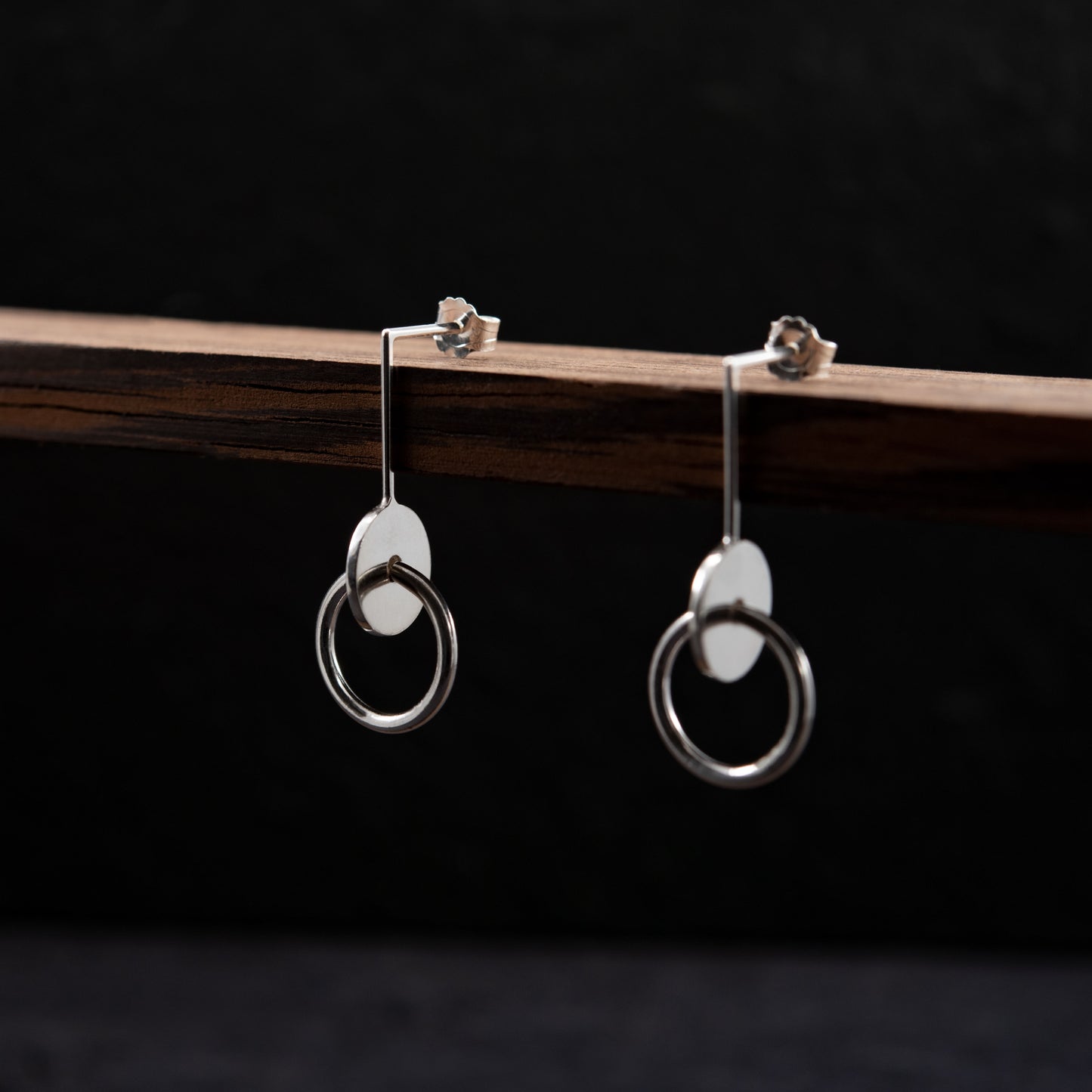 Boucles d'oreilles N°11 cercles entrelacés