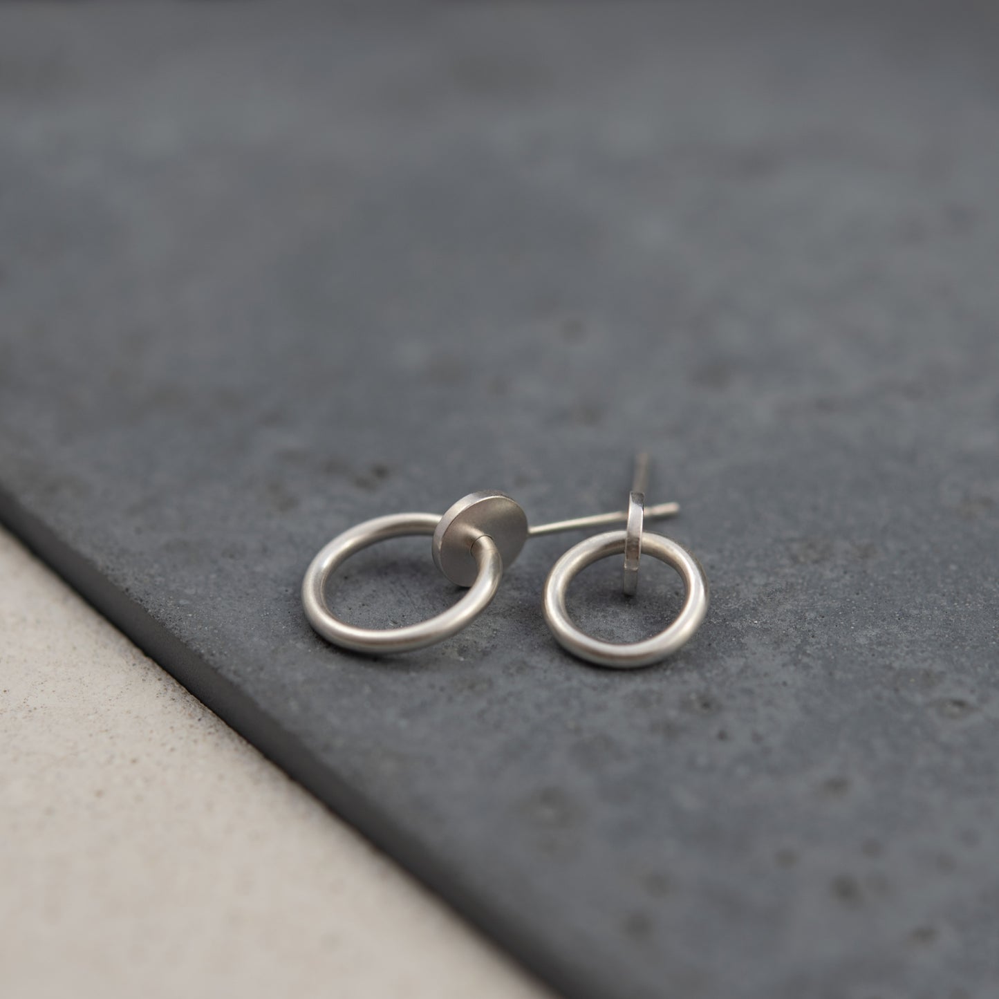 Silver studs designed and handmade by AgJc