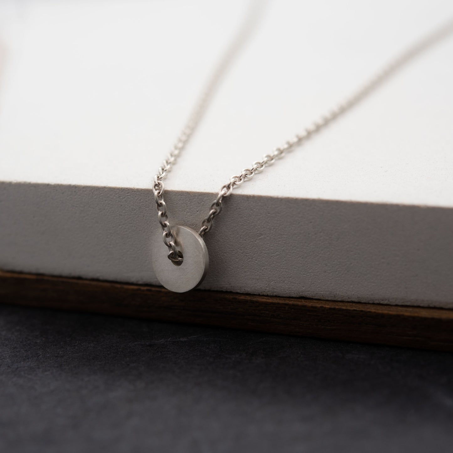 Dainty DOT necklace N°16 in silver or gold plated silver