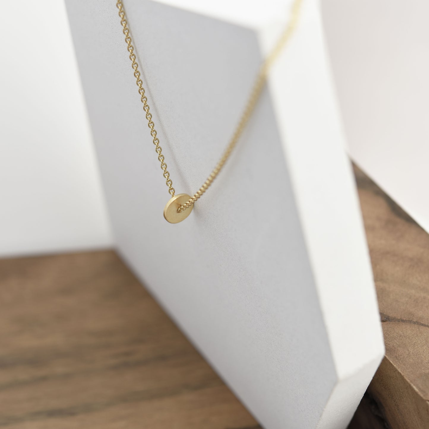 Lightweight small round necklace designed by AgJc