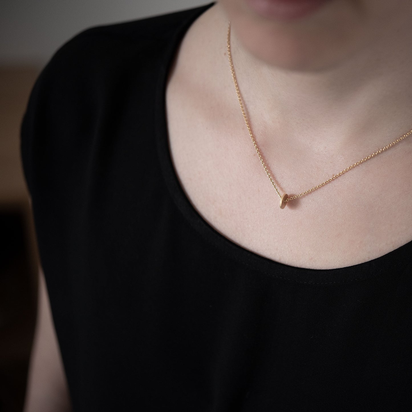 Contemporary Dot necklace handcrafted by AgJc