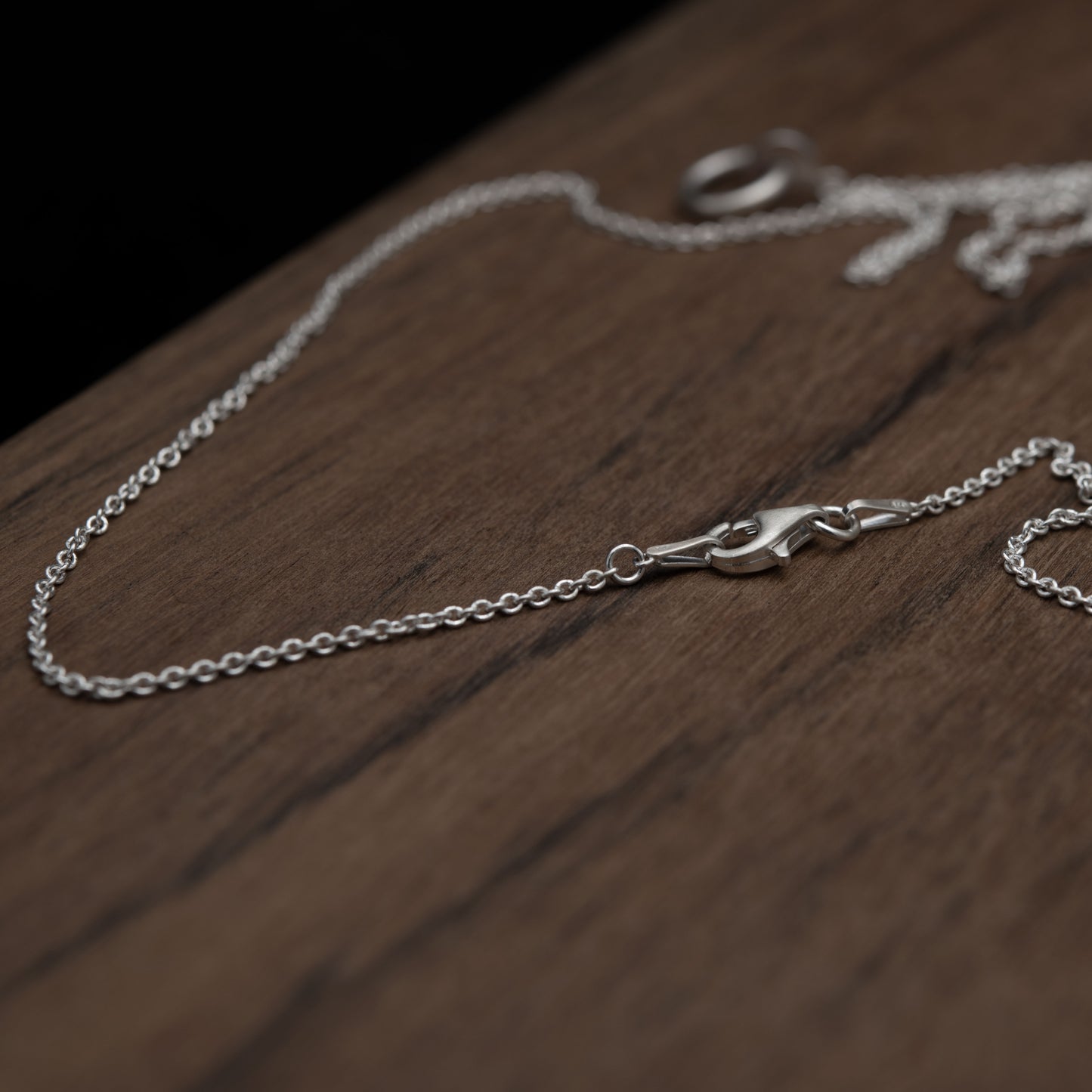 Collier long n°17 anneau et disque entrelacés