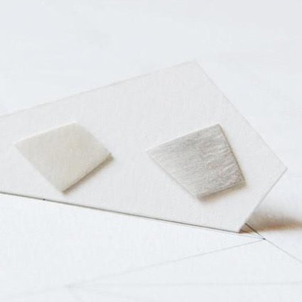 Shape stud earrings N°3 AgJc - 1