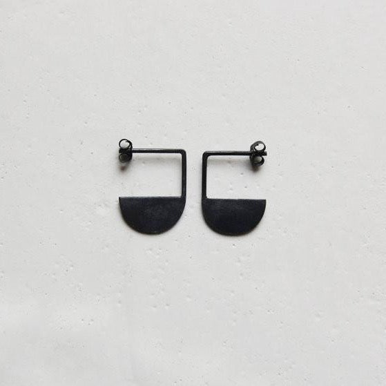 Geometric pendants earrings N°11 AgJc - 2