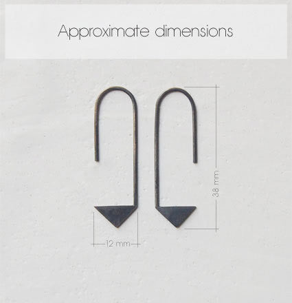 Pointy pendants earrings N°17 AgJc - 2