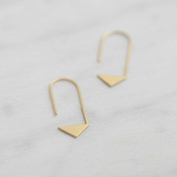 Pointy pendants earrings N°17 in silver or gold filled AgJc - 2