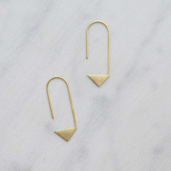 Pointy pendants earrings N°17 in silver or gold filled AgJc - 3