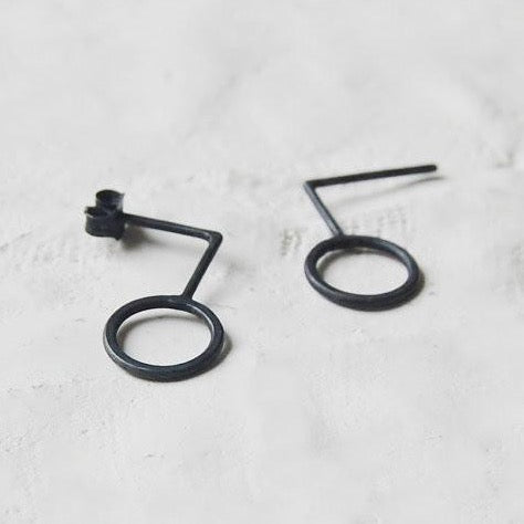 Circle pendants earrings N°22 AgJc - 2