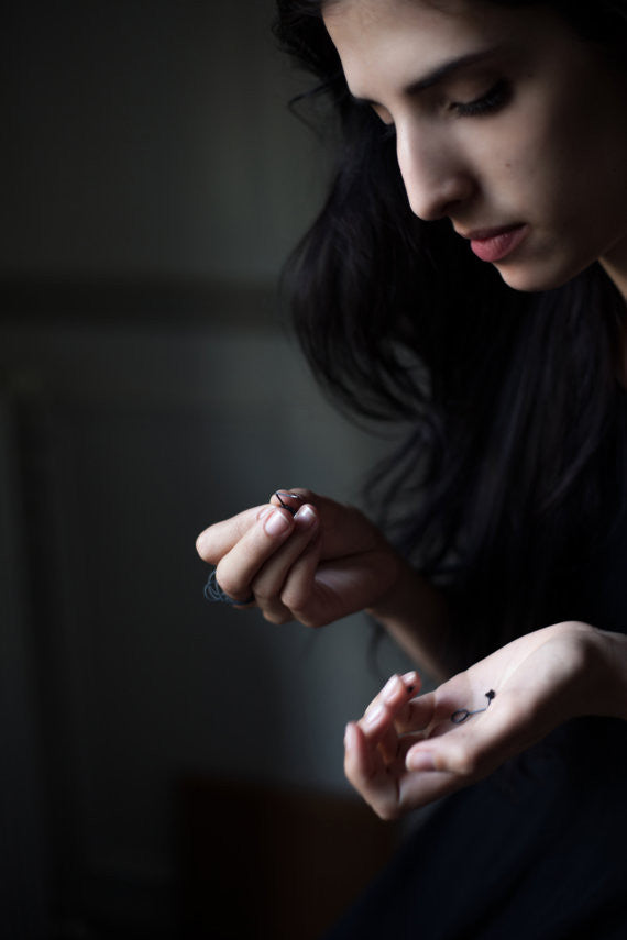 Set of silver rings N°30 and earrings N°22 AgJc - 1