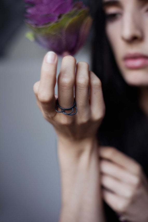 Silver thin stacking rings N°30 AgJc - 3