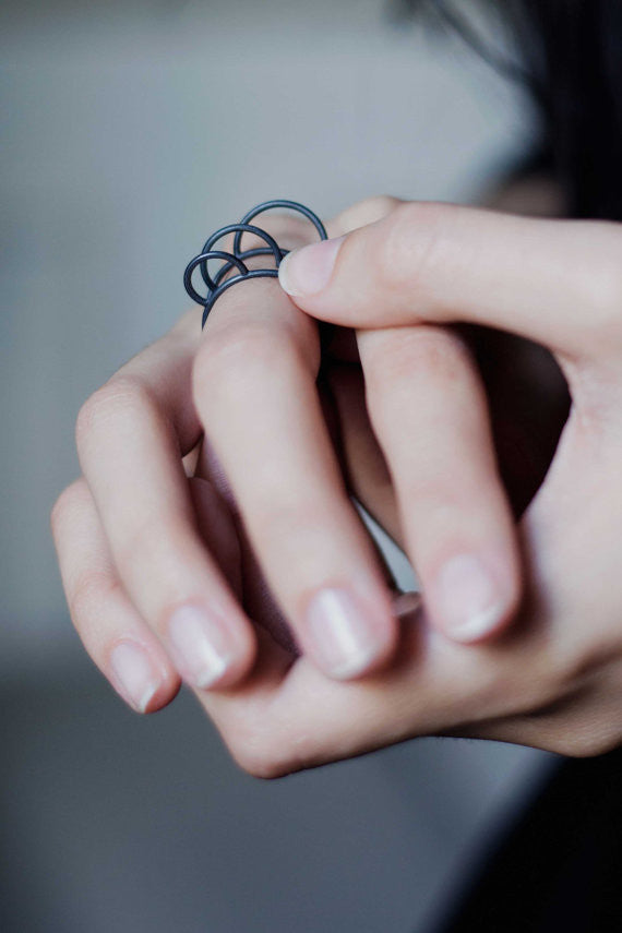Silver thin stacking rings N°30 AgJc - 1
