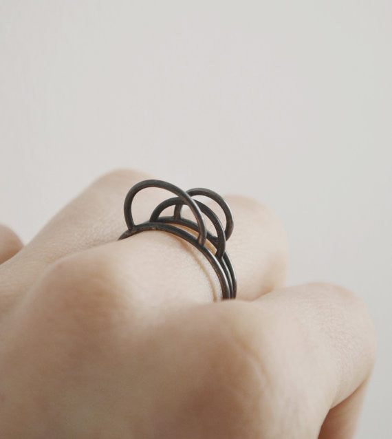 Silver thin stacking rings N°30 AgJc - 4