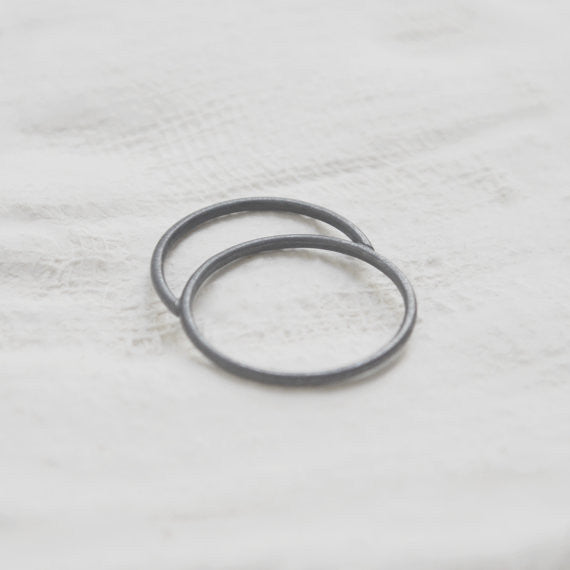 Minimalist circle ring N°35 AgJc  - 2