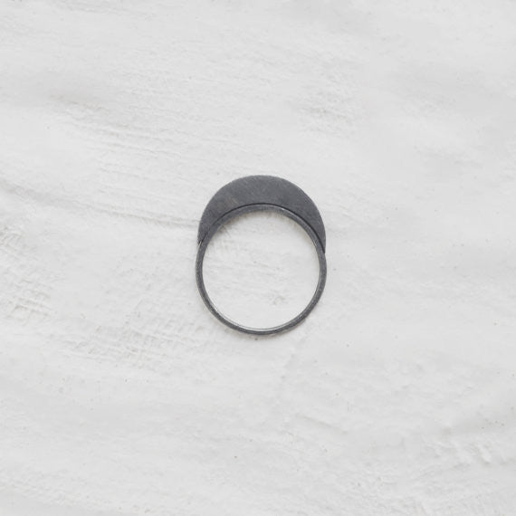 Quarter moon ring N°36 AgJc - 1