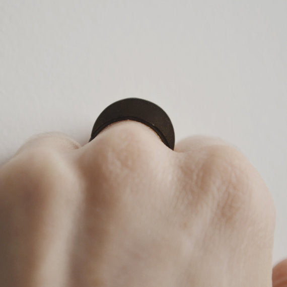 Quarter moon ring N°36 AgJc - 4