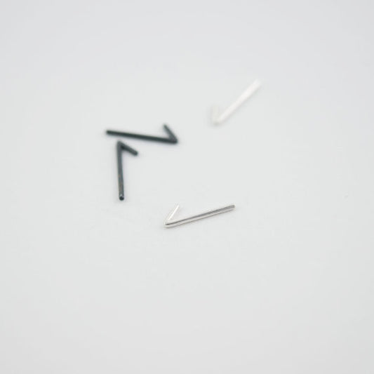 Geometric tiny stud earrings N°42 AgJc  - 1