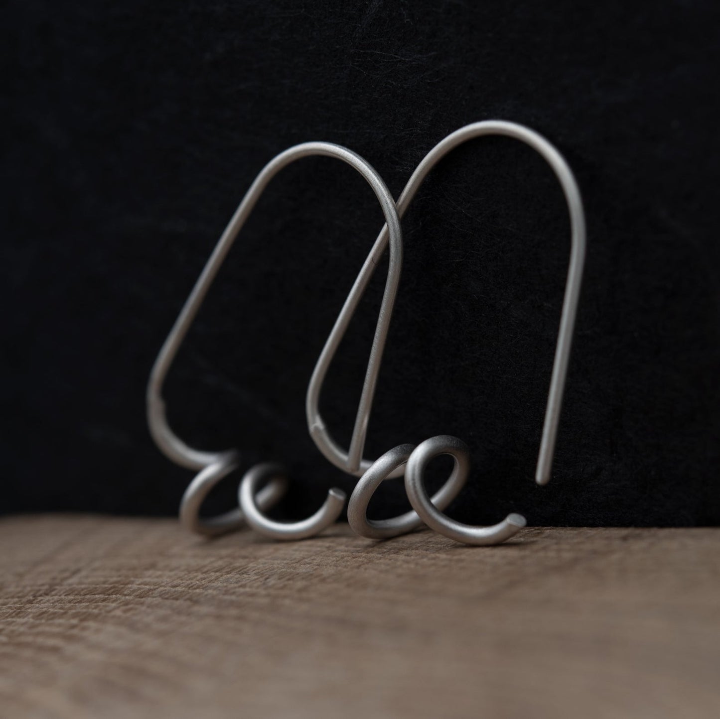 Twisted hoops in silver N°4