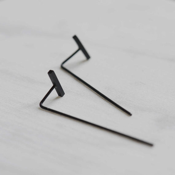 long bar earrings N°9 AgJc - 3