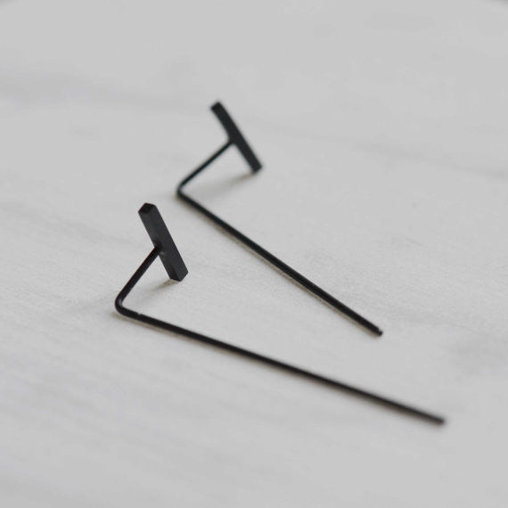 long bar earrings N°9 AgJc  - 3