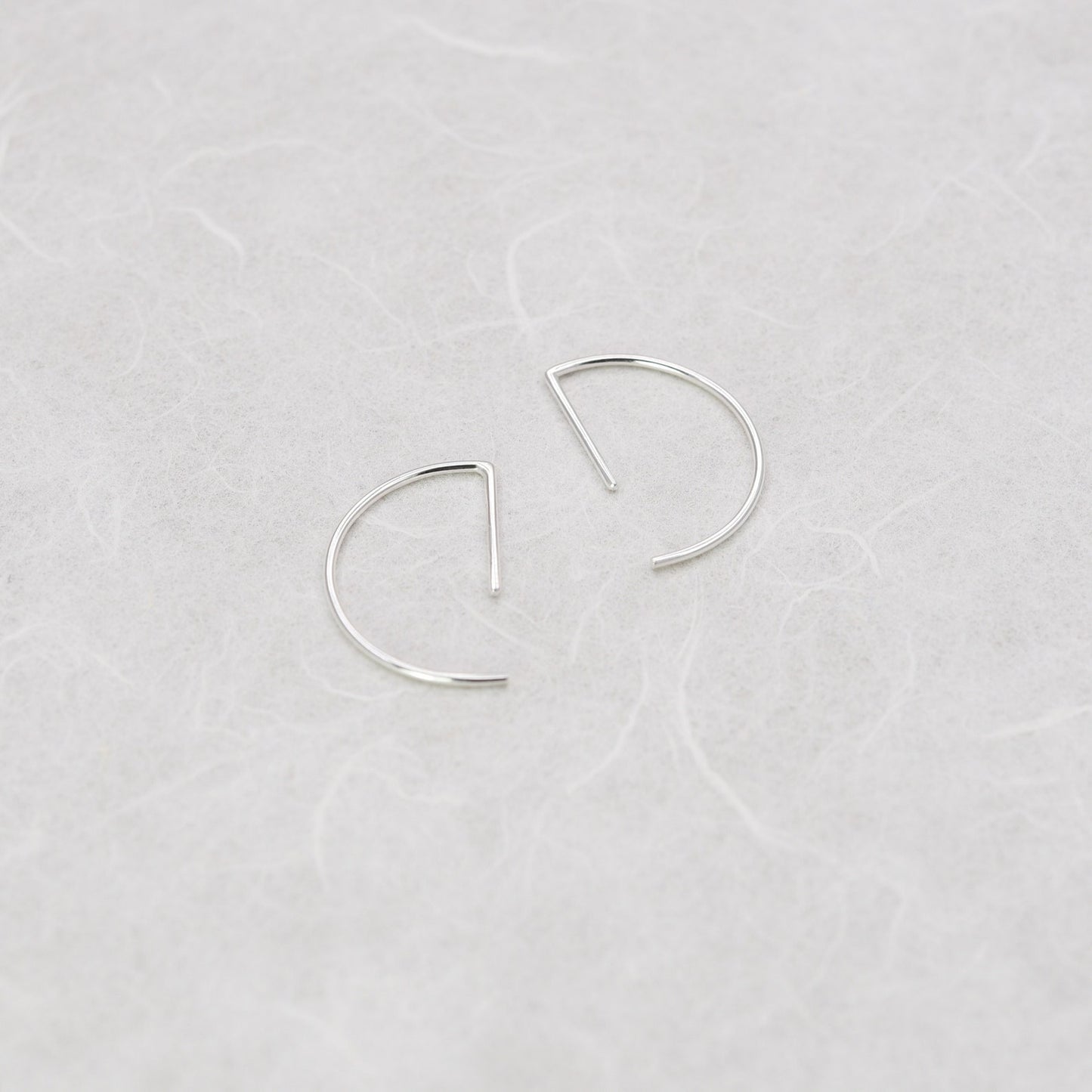 Line hoop earrings N°7