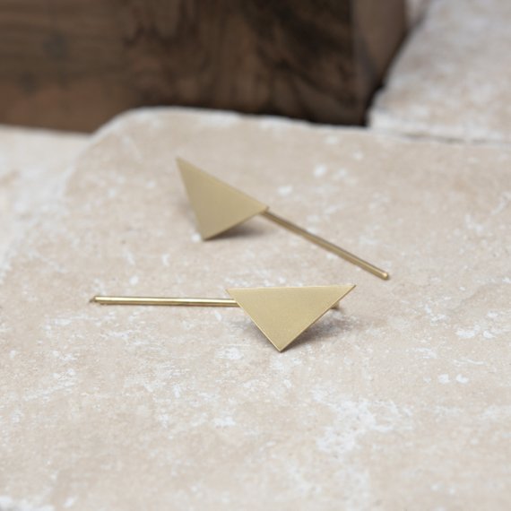 Triangle boho earrings by AgJc Bijoux