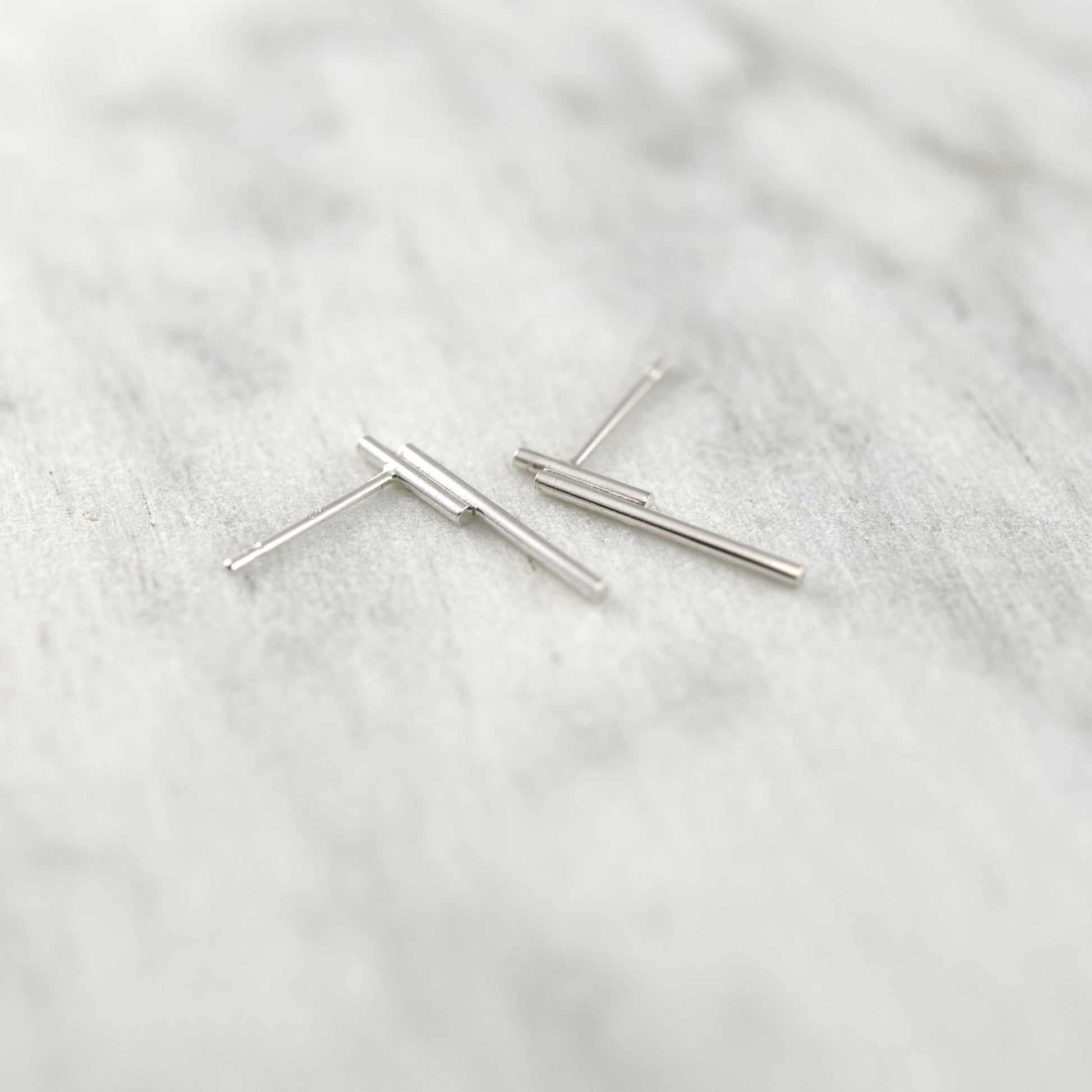 Tube linear Earrings N°4 AgJc CL004 - 2