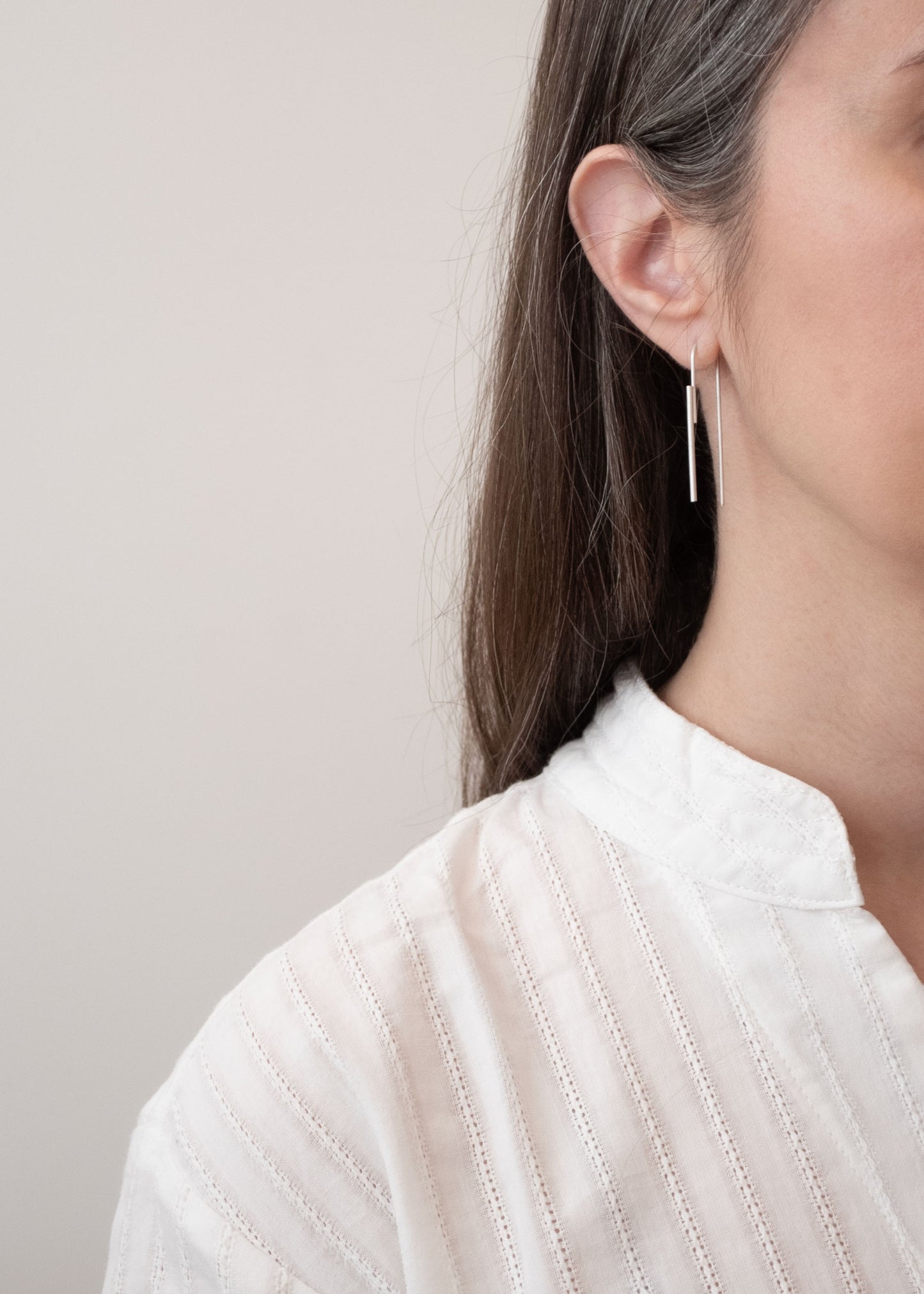 Boucles d'oreilles minimalistes pendantes N°18