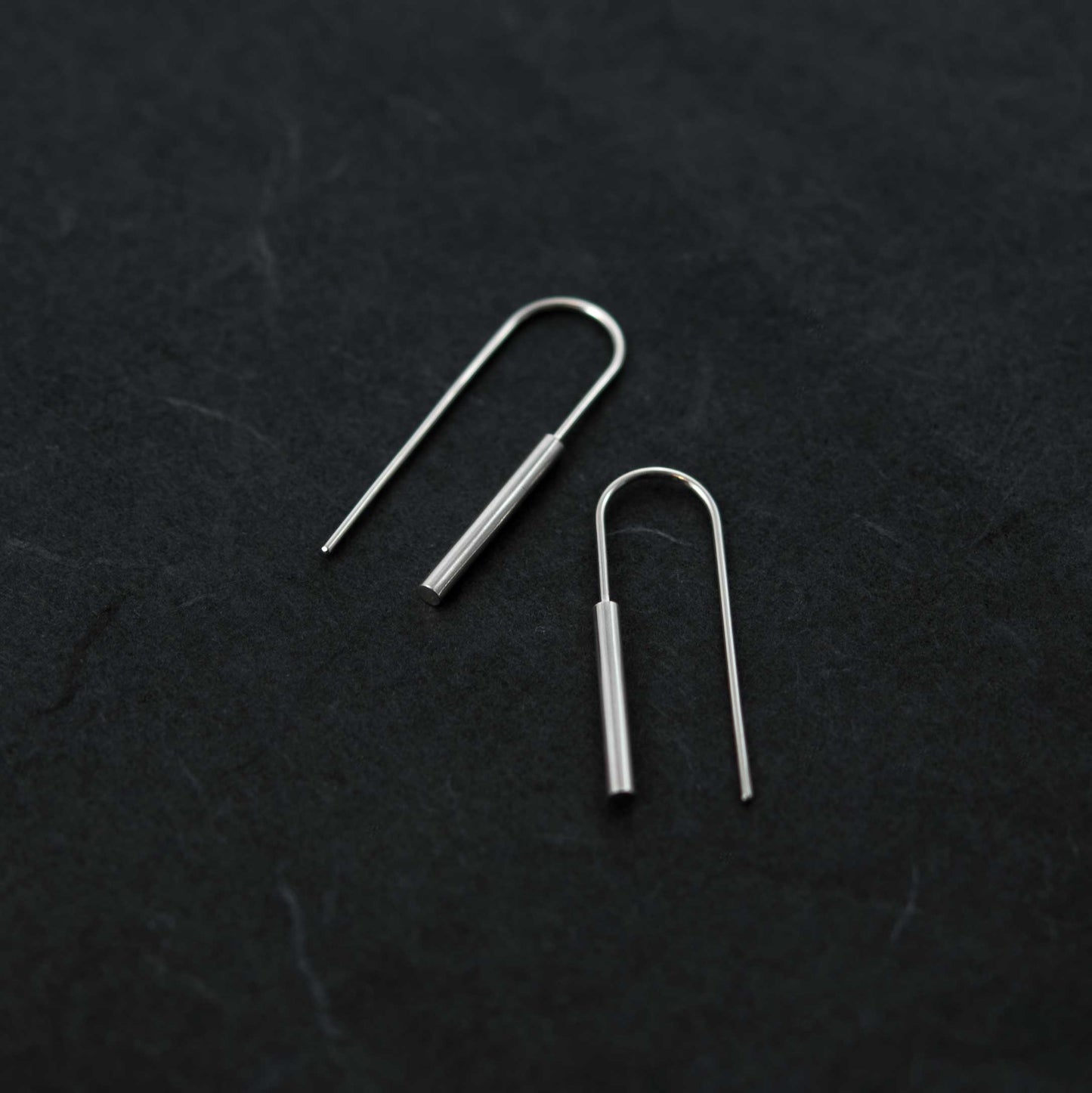 Cylindrical bar earrings N°3