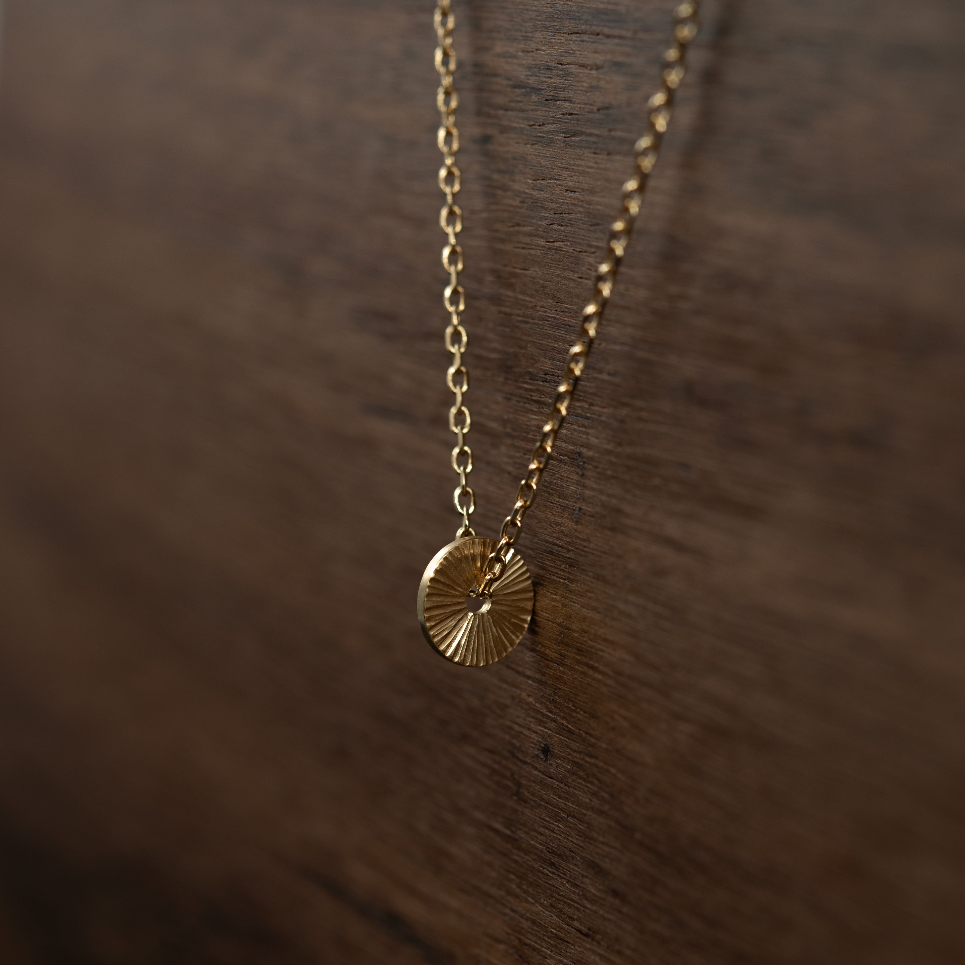 Handmade Vermeil Sun Necklace | Minimalist Pendant – AgJc